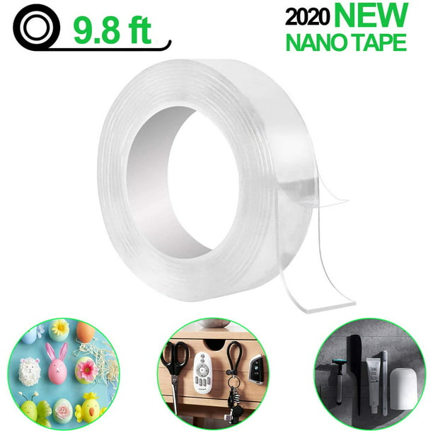 Double Sided Nano Tape Heavy Duty Adhesive Multipurpose Removable Adhesive Transparent Grip Mounting Tape for Paste Items Household